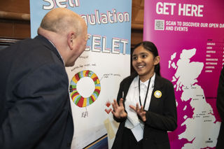 Regional winner of the If You Were An Engineer Leader's Award presenting her winning design