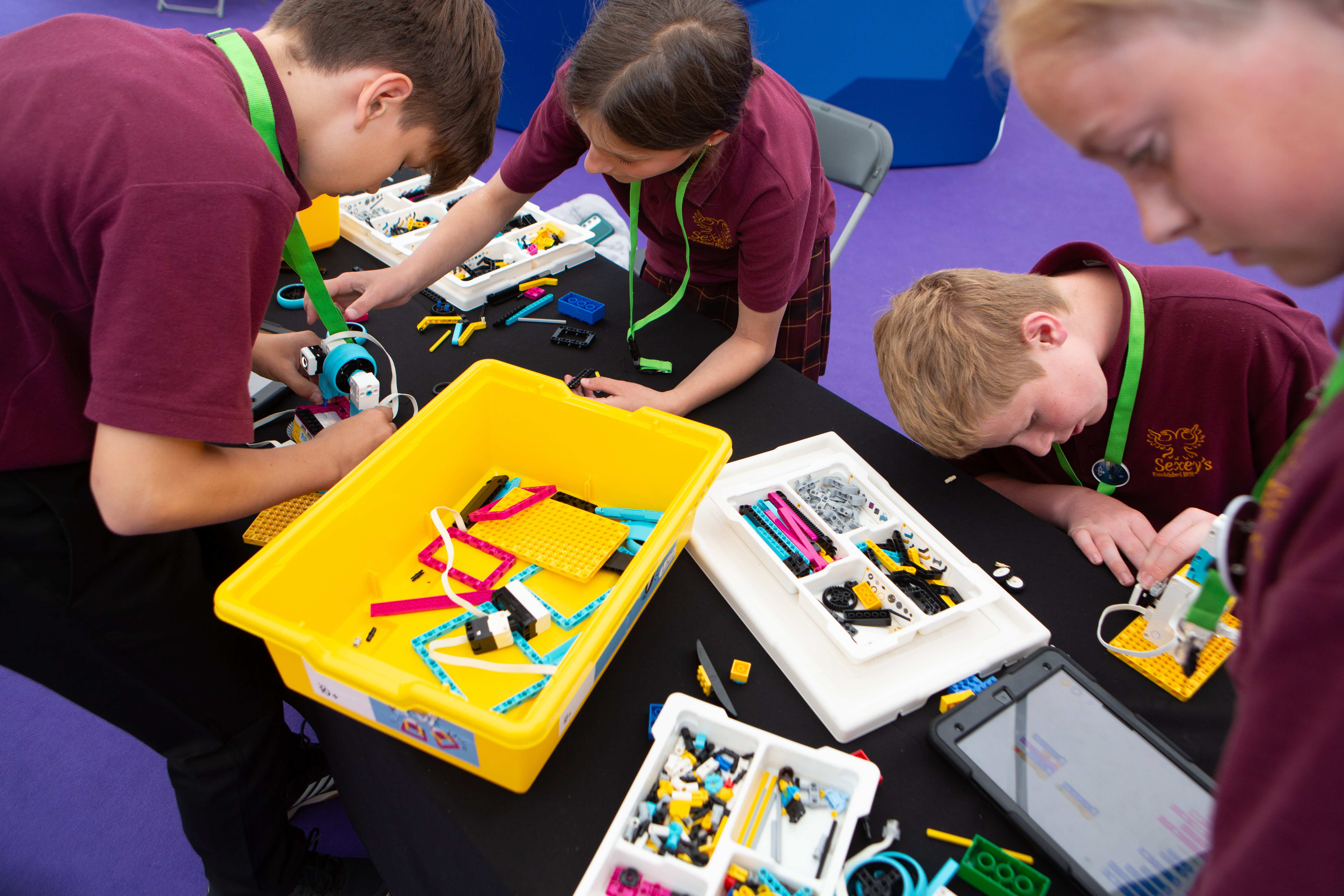 Pupils engrossed in a Road to RIAT Blast Off activity at RIAT24