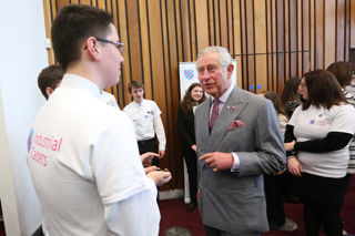 EDT cadet speaking to King Charles