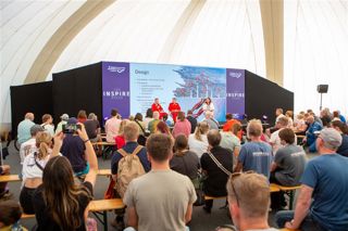 People watching Red Arrows on the Inspire Stage at RIAT24