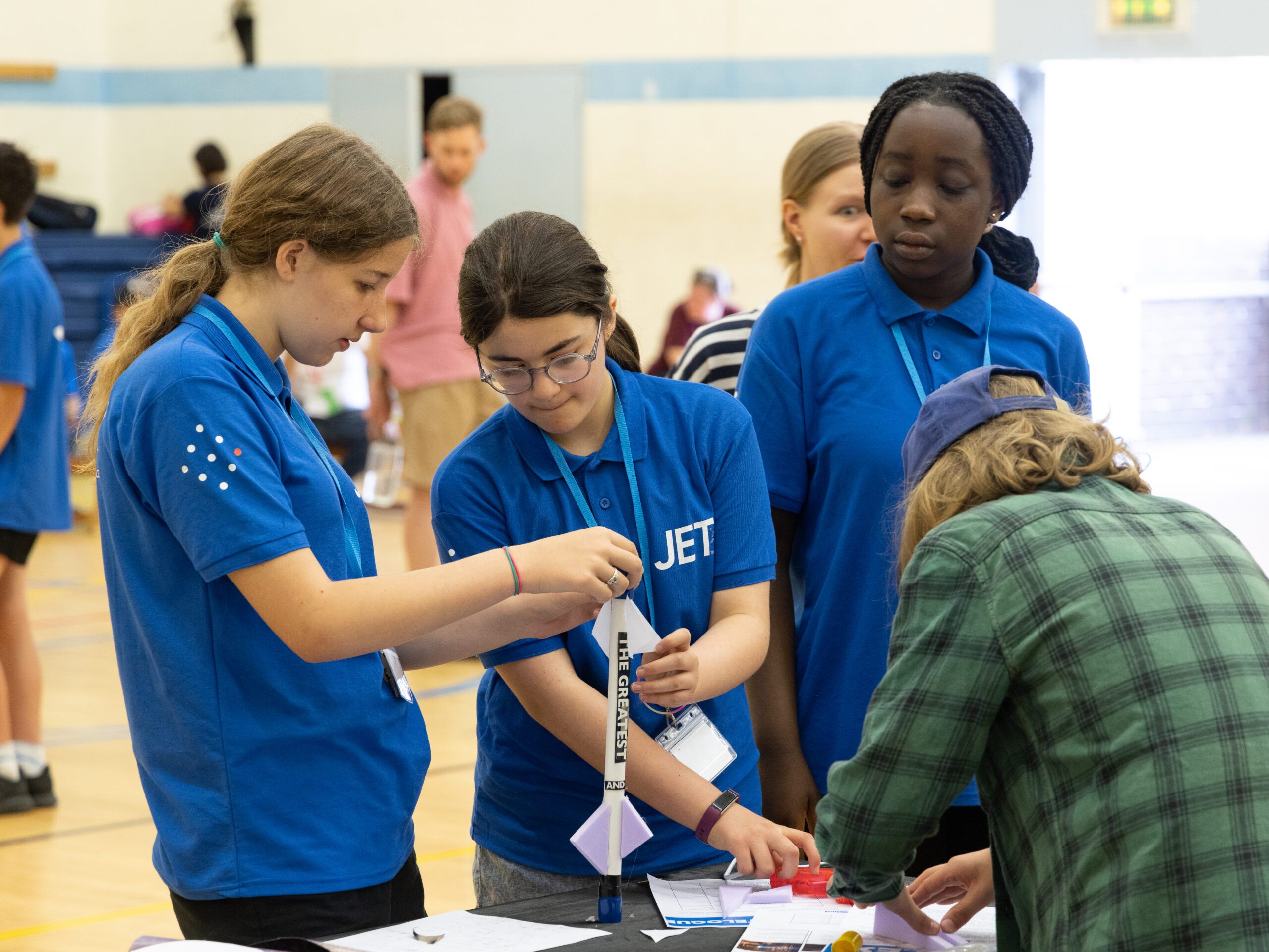 John Egging Trust students showing JET to Space 2022.
