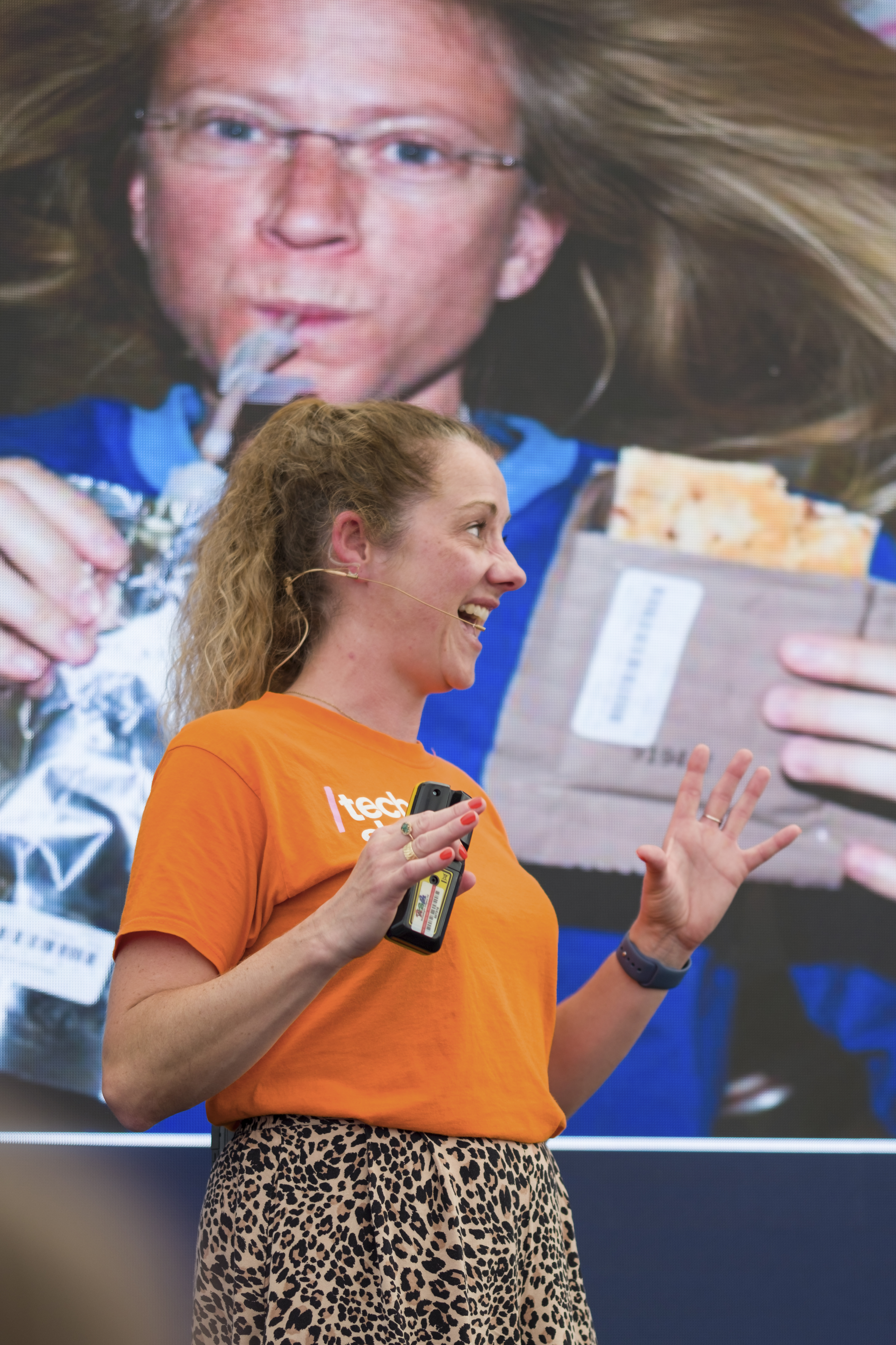 Tech She Can live lesson on space food on the Inspire Stage at RIAT24