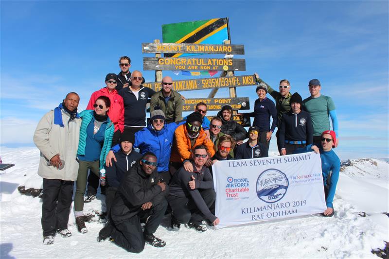 Young people on an adventurous training expedition